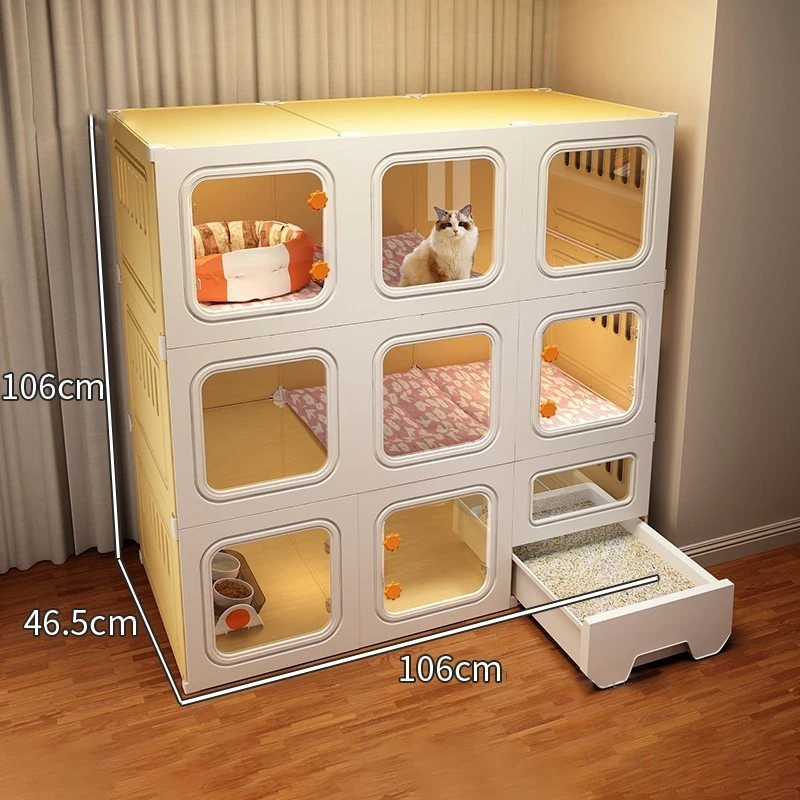 Большая клетка для кошек товары домашних животных переноски кошки с унитазом