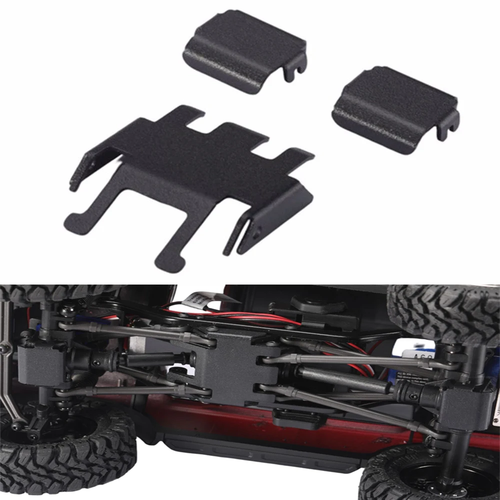

Металлическое шасси, бронированная защита, защита осей, противоскользящая пластина для TRX4M Bronco Defender 1/18 RC Crawler, обновленные аксессуары