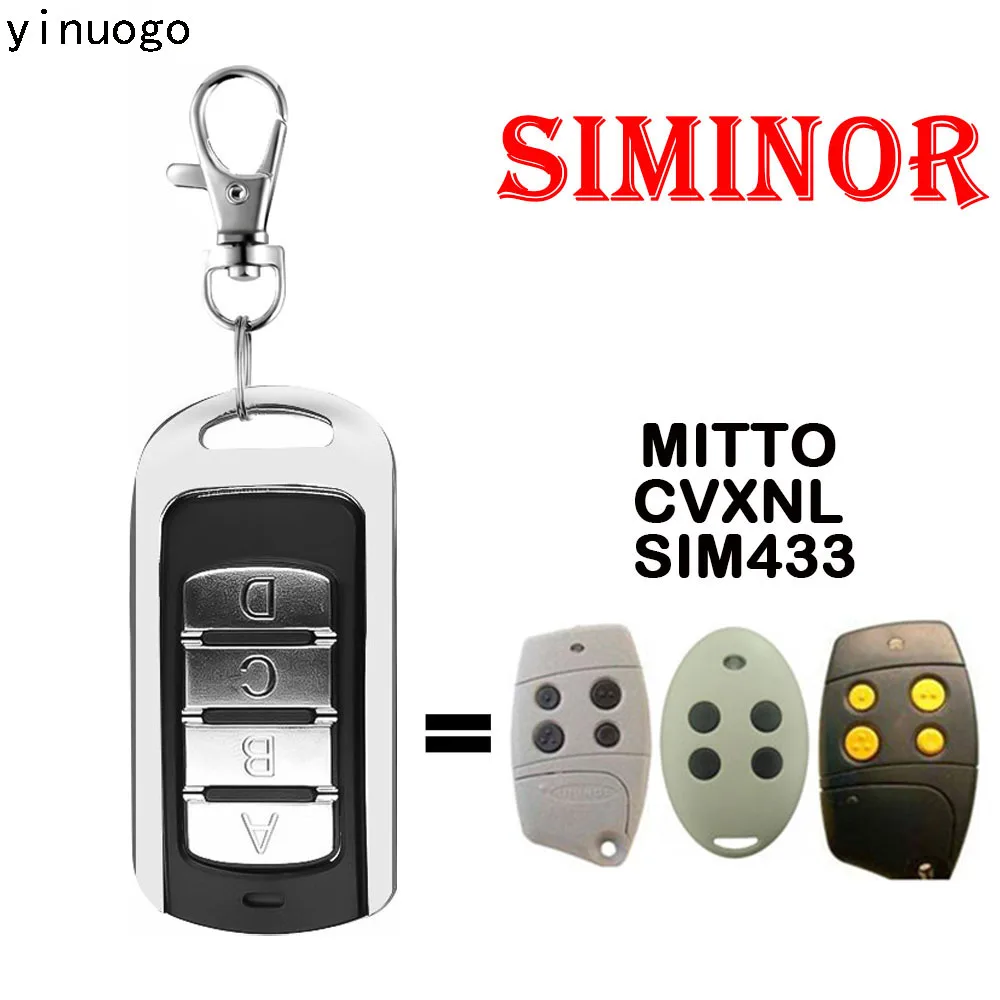 

SIMINOR MITTO CVXNL SIM433 Garage Door Remote Control 287MHz-868MHz Fixed and Rolling Code 433.92MHz Garage Door Command Opener