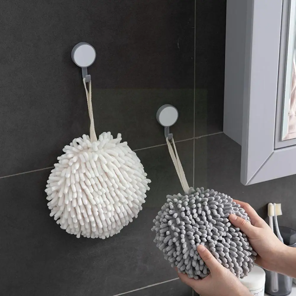 

Creative Soft Hand Towel Thicken Super Absorbent Fast Wipe Cloth Plush Kitchen with Terry Towel Hook Drying Microfiber Bath