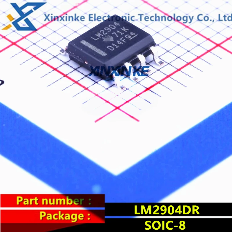 

LM2904DR LM2904 SOIC-8 Operational Amplifiers - Op Amps Dual General-Purpose Op Amp High Gain Amplifier ICs Brand New Original