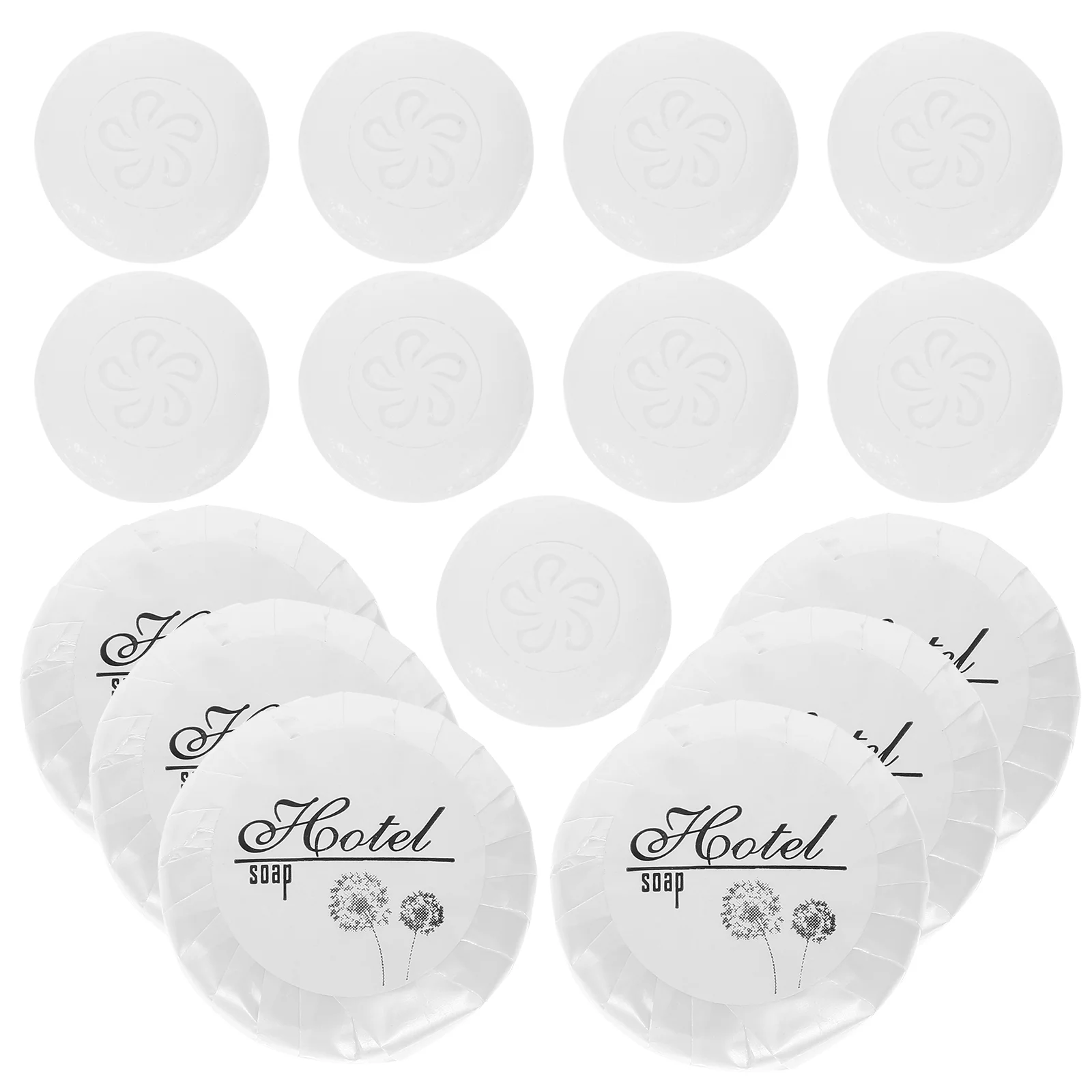 

150PCS/Set Hotel Soap Practical Clean Disposable Portable Mini Wash Use Soap Round Soap for Camping Hiking