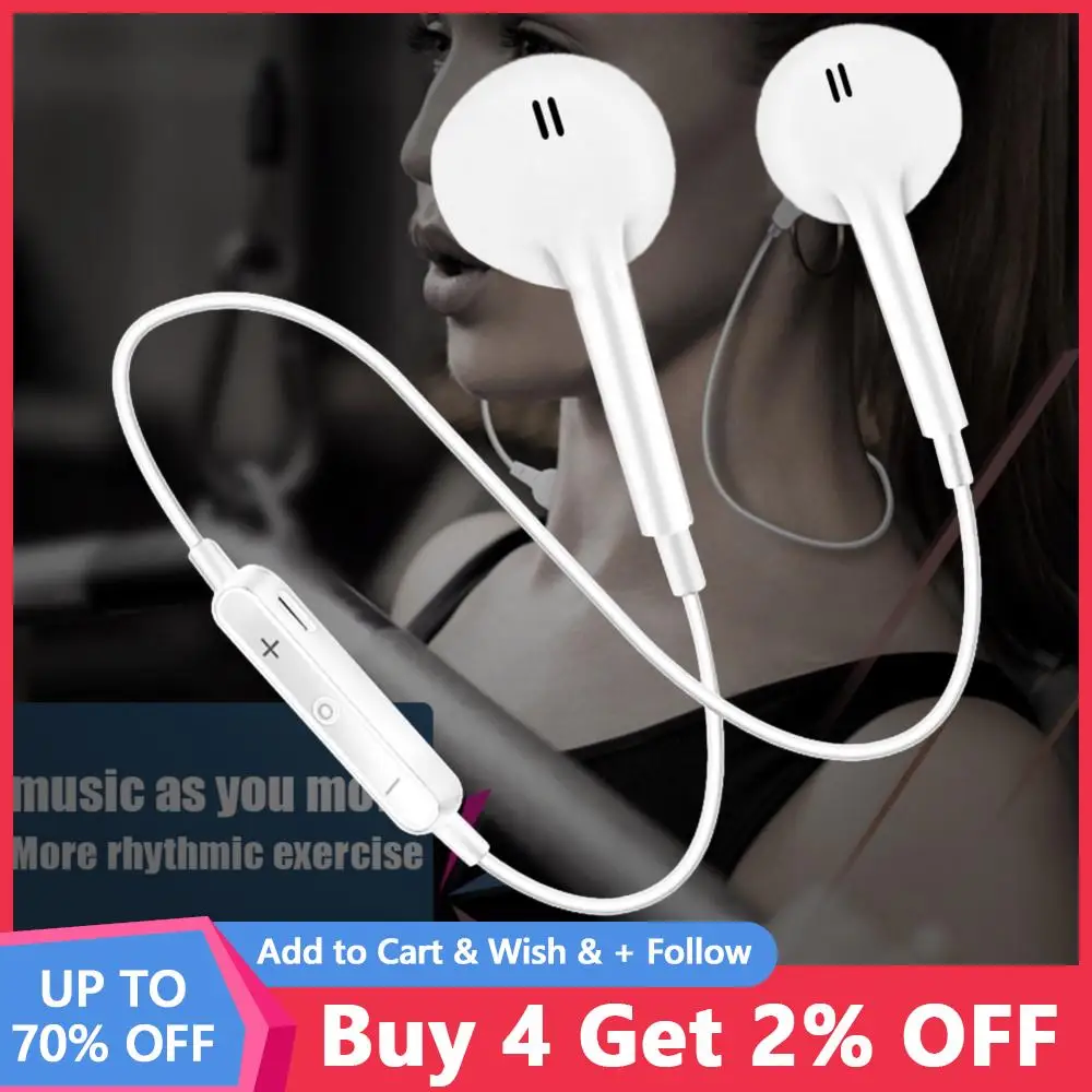 

S6 Wireless Sport Headphone Bluetooth Earphone with Mic Stereo Headset IOS/Android High Quality In-Ear Noise Cancelling Earpiece