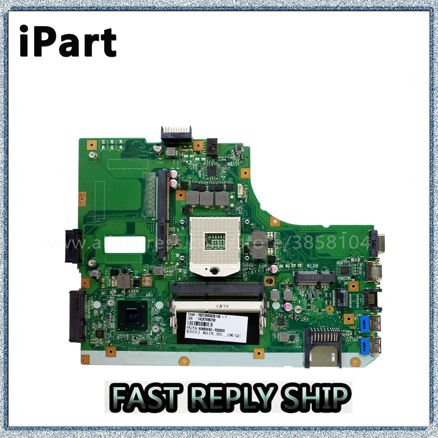 Для Asus A55V K55VM K55VJ материнская плата REV 3. 0 HM77 60NB00A0-MB1000