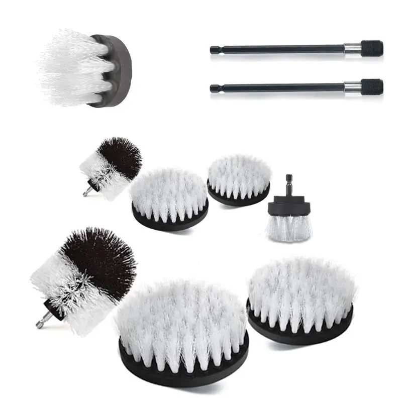 

9 pcs Cleaning Drill Brush Cleaner Combo Tool Kits Electric Drill Power Scrubber