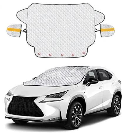 

Чехол для лобового стекла автомобиля, зимний чехол для лобового стекла для ледяного мороза с магнитной кромкой, защита в любую погоду, подходит для большинства автомобилей и внедорожников