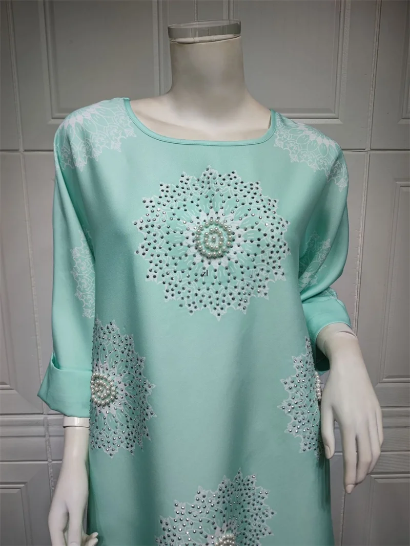 Kaftan Dubai Luxury Long Dresses Beading Gowns For Muslim Ladies Modest Maxi Dress Abayas For Women Ramadan 2023 Spring New
