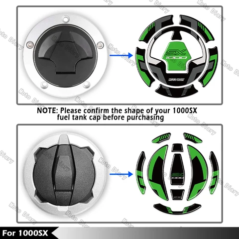 Наклейка на топливный бак для Z1000SX Z 1000SX Ninja 1000 SX 2017-2024, масляная и газовая крышка, 3D наклейка, защитная водонепроницаемая крышка