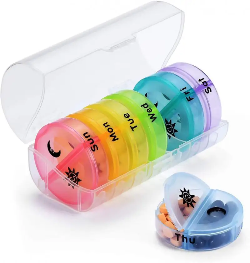 

Moisture Proof Pill Storage Box Travel Pill Case For Pocket Purse Weekly 7 Days Pill Medicine Box Pill Organizer Portable