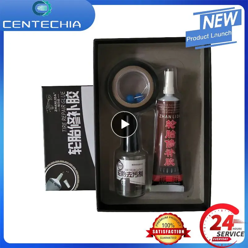 

2/3PCS Universal Car Repair Tire Glue 25ml Tire Detergent Durable Portable Tire Repair Rubber Car Supplies Tire Black Super Glue