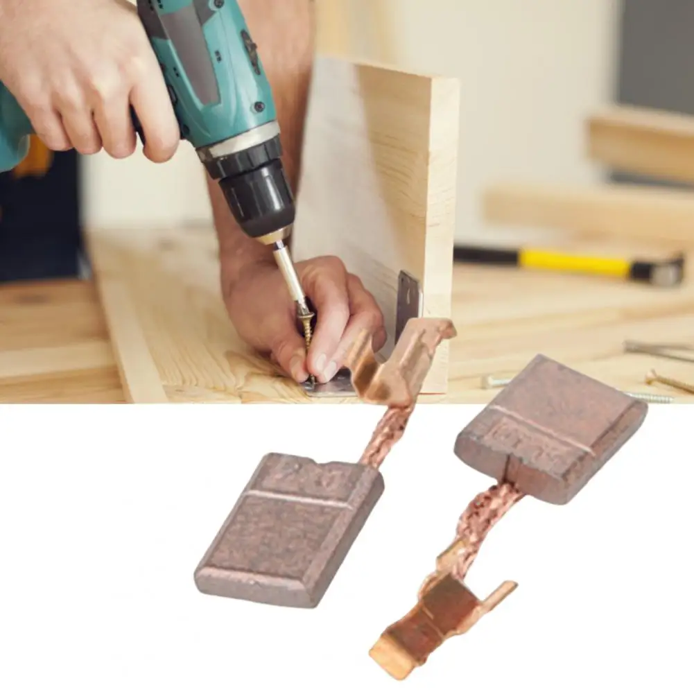 

1 Pair CB-440 Carbon Brush High Strength Thickened Stranded Wire Metal Electric Grinder Carbon Brush Workshop Supply