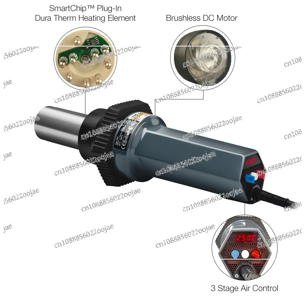 Steinel HG5000E IntelliTemp Отопление со светодиодным дисплеем температуры 3400 Вт Фонарик