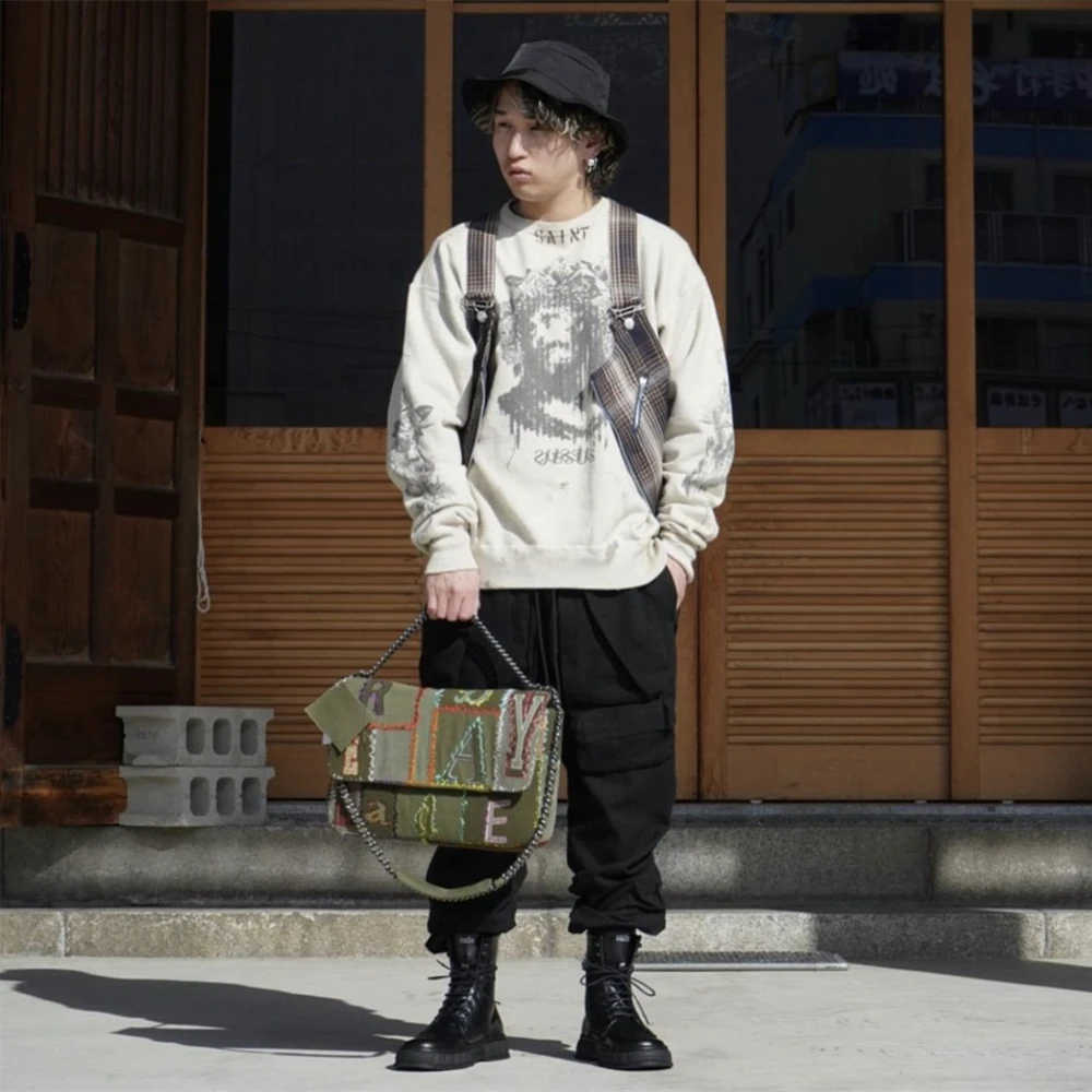 Модный пуловер Yao с изображением святого Майкла и граффити роскошный Женский