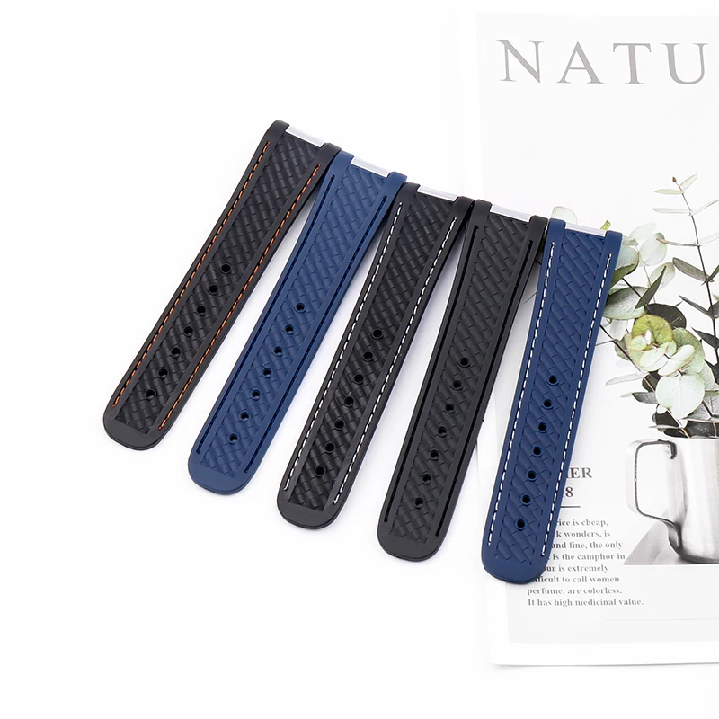 Silicone strap for Omega Seahorse AT150 rubber strap  Hornet golf men's and women's strap watch accessories