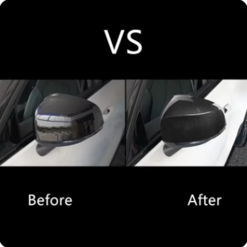 Фото Накладки на боковые зеркала заднего вида (защита от дождя) для Volvo XC40 2019-2023, декоративные накладки, аксессуары для стайлинга экстерьера автомобиля №3