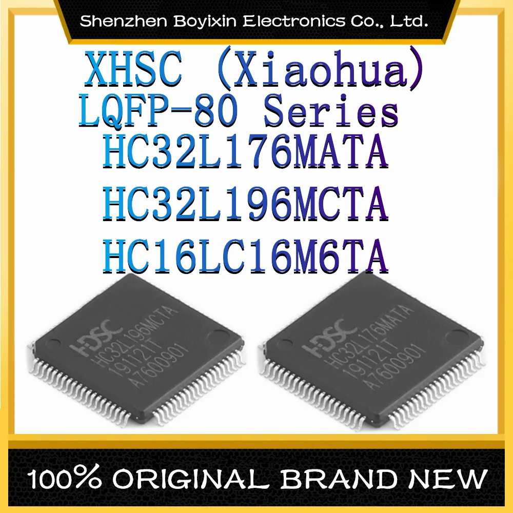 HC32L176MATA HC32L196MCTA HC16LC16M6TA Package: LQFP-80 Single chip microcomputer (MCU/MPU/SOC) IC