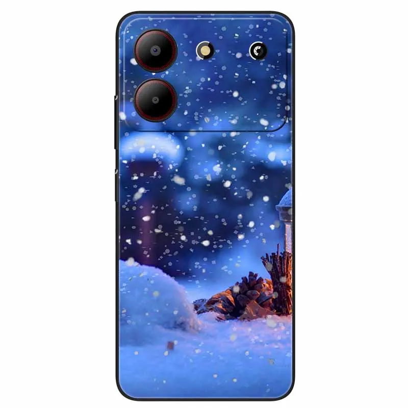 Для ZTE Blade A54 / A34 Женская Силиконовая задняя крышка для BladeA54 4G Мягкая оболочка на