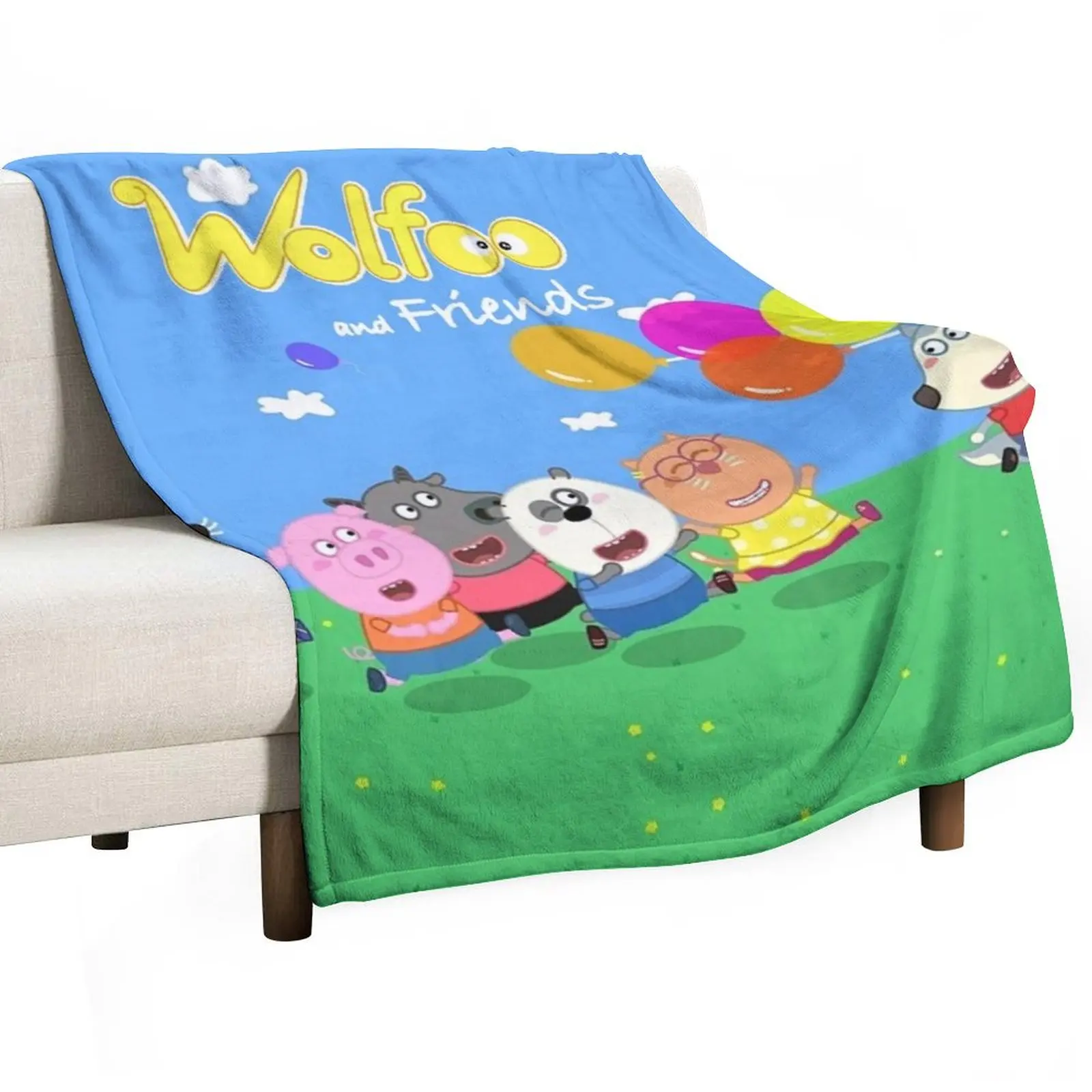 Pagia New Wolfoo and Friends-это анимированное 2021 дисковое одеяло плюшевое смешное