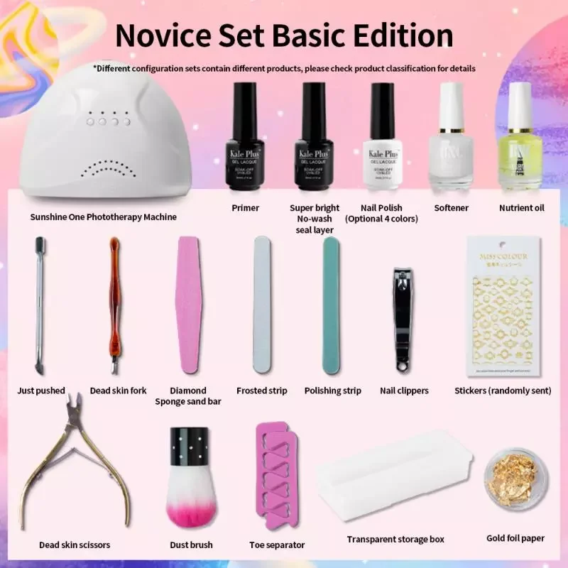 

NEW Nail Set UV LED Lamp Dryer With Nail Gel Polish Kit Soak Off Manicure Tools Set Nail Clippers Manicure Tool Dropshiping