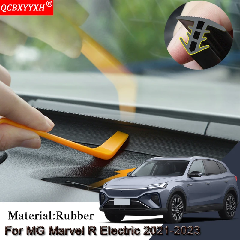 

Резиновая противоскользящая Пыленепроницаемая лента для запечатывания автомобильной приборной панели ветрового стекла, автомобильный аксессуар для MG Marvel R Electric 2021-2023