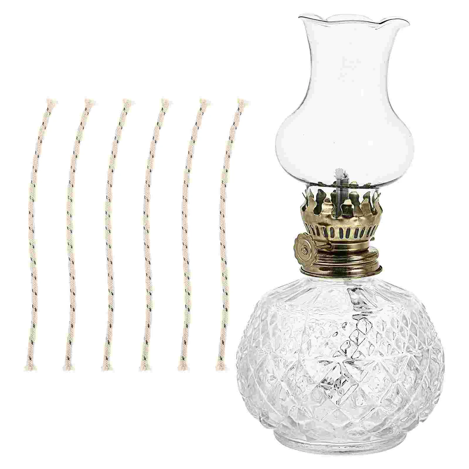 

1set Vintage Style Oil Lamp Kerosene Lamp Home Decorative Lamp Oil Light Adorn