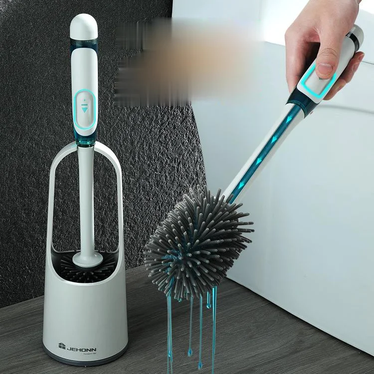 

Nordic Creative Toilet Brush Modern Bathroom Cleaning Wall Mounted Silicone Tools Toilet Brush Escobilla Wc Home Products DB60MT