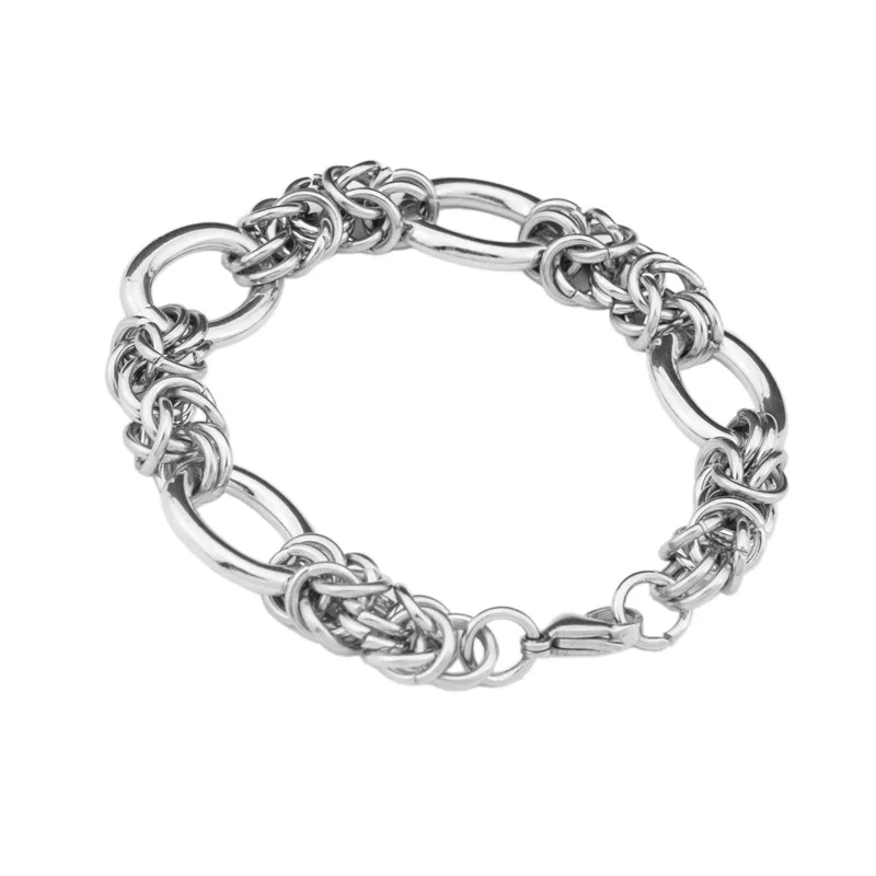 2022 Fashion Jewelry Handmade Stainless Steel Bracelet For Men Unique Unisex Bracelets Hip-Hop Punk Trend Bangles