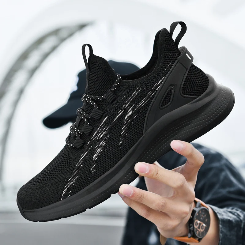 

Кроссовки мужские на шнуровке, Повседневная Удобная обувь для бега и бега