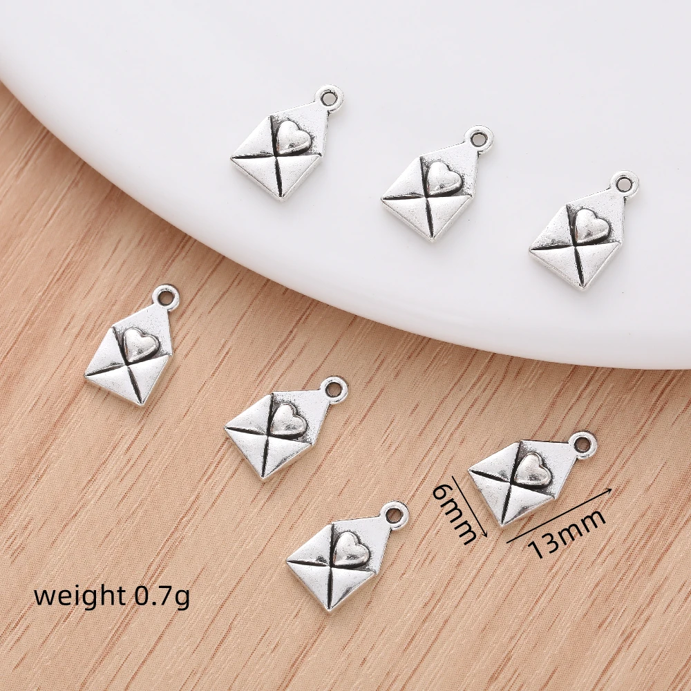 

30pcs Exquisite Vintage Mail Charm Dangles for Women's Fashion Jewelry Making Bracelet Necklace Supplies Pendant DIY Earring