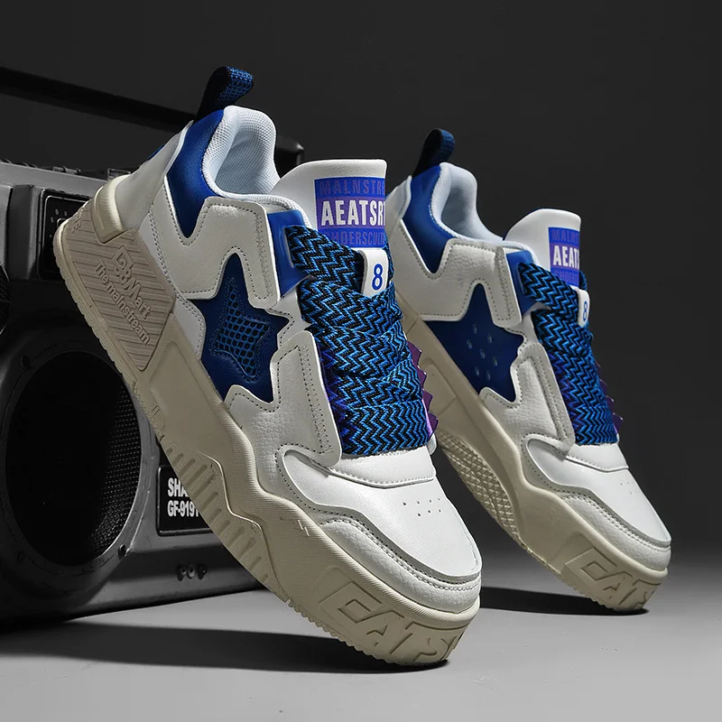 Spring Autumn men's Sport running shoes sneakers tide low-top student sports moral training shoes men's Tennies shoes