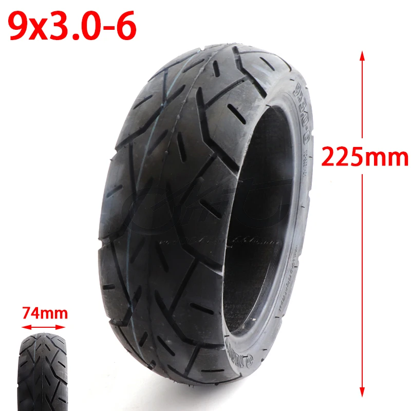 

High Quality 9x3.0-6 Tubeless Tyre 9 Inch Thickened Vacuum Tire for Electric Scooter Accessories