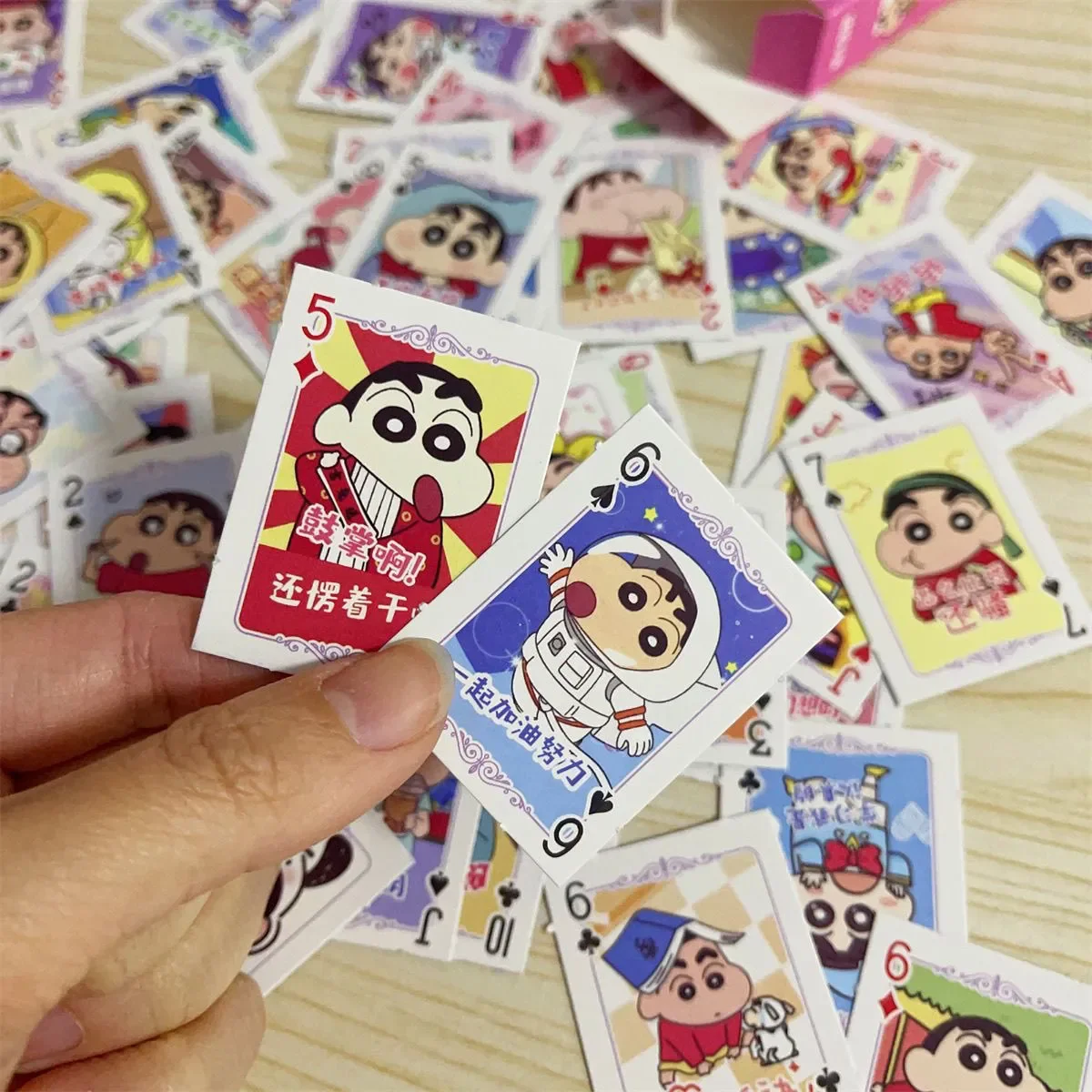 Карандаш Шин-тян милый мультяшный мини- игральные карты кавайная периферия