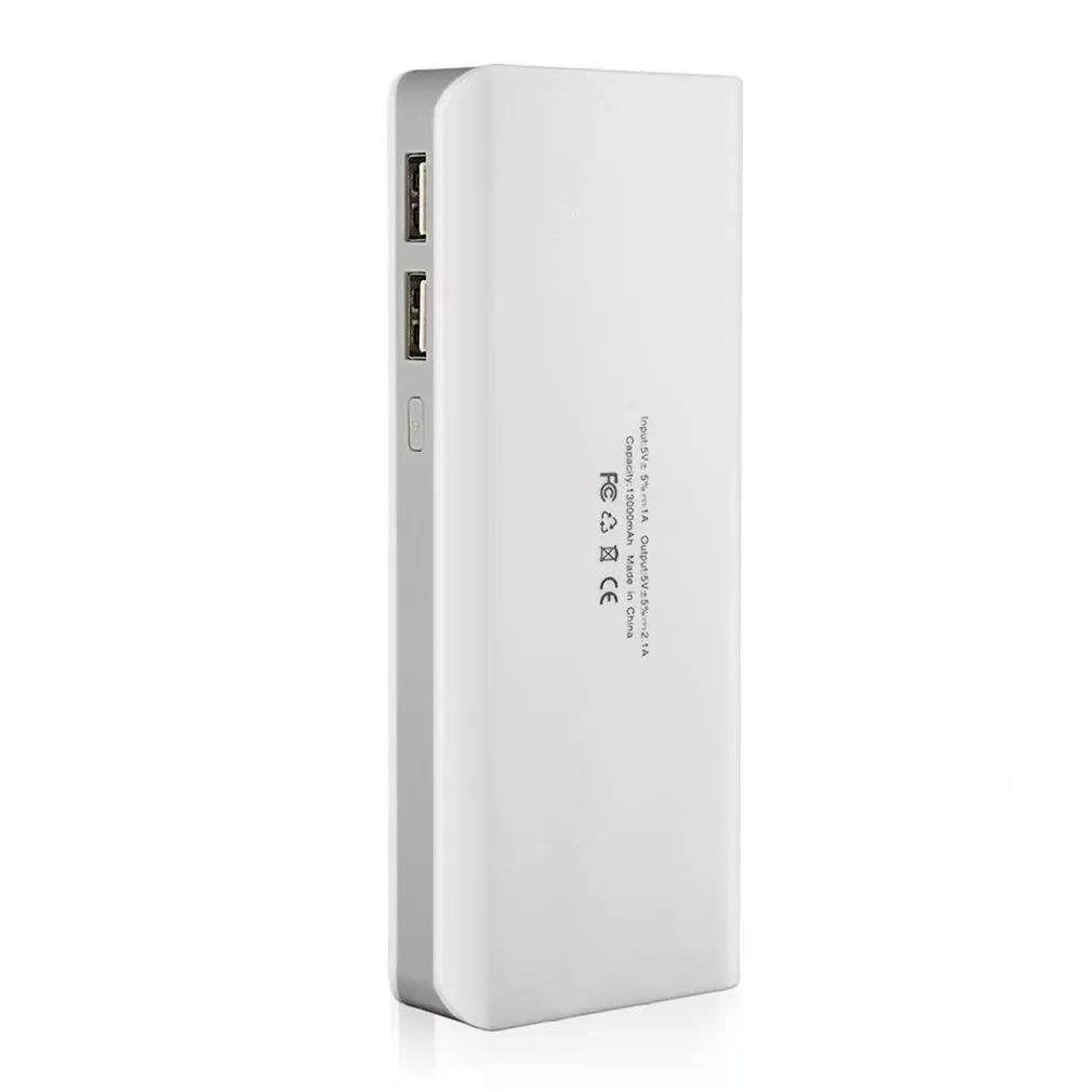 

NEW2022 13000mah Power Bank Case External Batteries Portable Mobile Phone Backup Bank with Two USB Interface Charger Portable Po