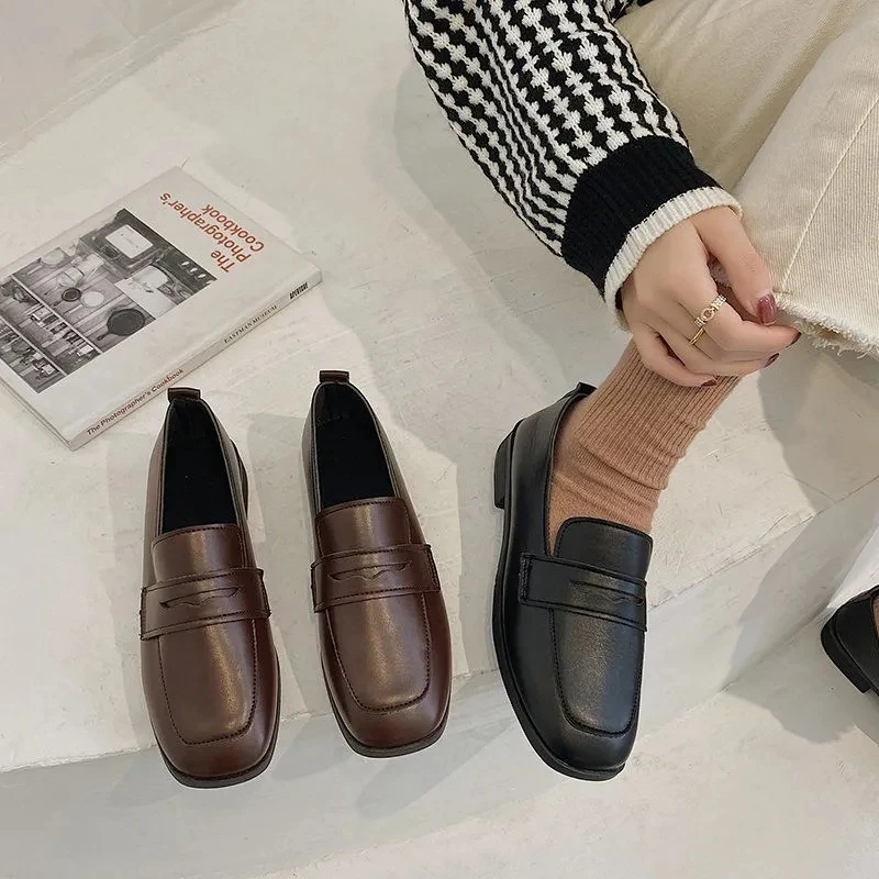 

Uniform Leather Shoes Retro School Shoes Mary Jane Women'S Shoes Casual Platform High Heels Lolita Japanese Shoes 35-43 Yards