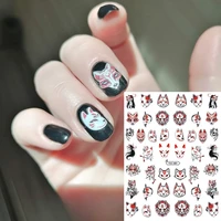 newest 3d japanese anime back glue self adhesive decal slider stamping diy decoration tools nail art sticker tsc 081