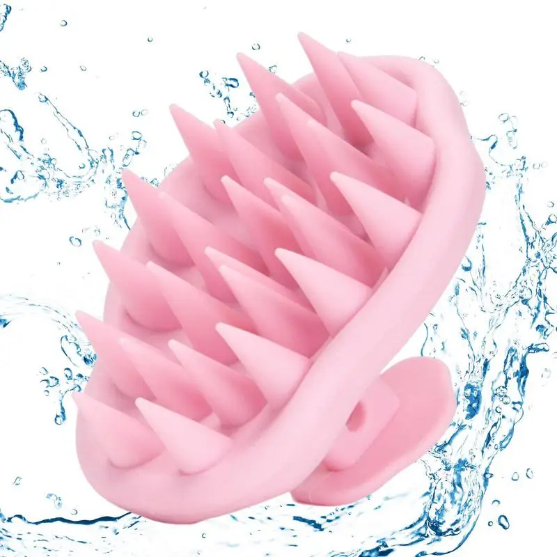 

Silicone Shampoo Brush Hair Scalp Massager With Hair Root Itching Shower And Soft Glue Shampoo Brush Bathroom Comb Long Hair