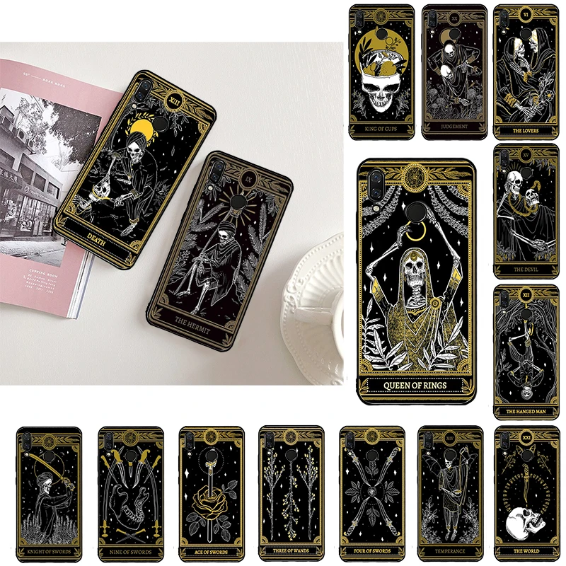 

Death Tarot Phone Case for Xiaomi Redmi Note 11 10 Pro Note 8 Pro 9Pro Note9 9S 10S 9T Redmi 10 9C 9A