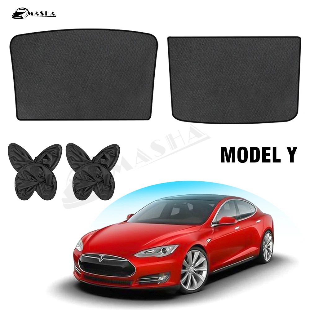 

Model Y Car Sunshade Sunroof Shade Won't Sag Sunshade Heat Isolate Sun Shade For Tesla Model Y 2023 2022 2021 Auto Accessories