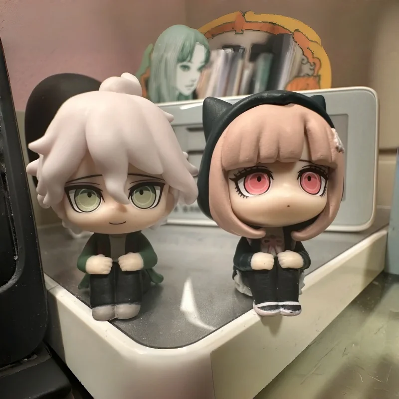 Фото Коллекционная фигурка Bandai Super Danganronpa 2 Machiboke Waiting, 5 видов, 4 см, из мягкого ПВХ, гашапон, аниме-подарок для фанатов, в наличии №2