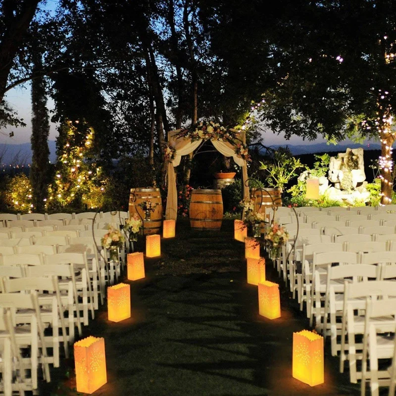 Романтический люминесцентный бумажный пакет с люминесцентным фонариком