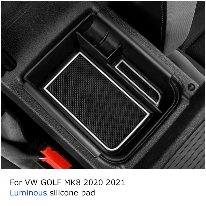 

Украшение интерьера автомобиля, консоль, подлокотник, контейнер для хранения, аксессуары для ремонта, Стайлинг для VW Golf 8 MK8 2020-2024