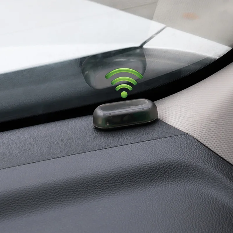 1Pcs Universal Car Led Light Security System Simulation Warning Theft Flash Blinking Solar Alarm Auto Interior Supplies - купить по