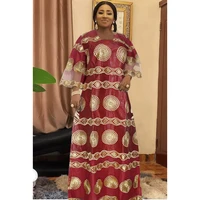 hd dashiki embroidery maxi dresses for women african ankara bazin lace dress elegant hijab abayas tenue africaine femme 2022