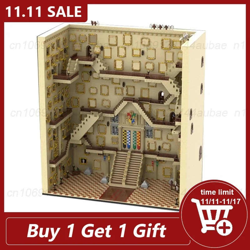 

Stair Room Mini Size Display Model Moc Building Blocks Architecture Diy Assemble Bricks Collections Xmas Toys Gifts 17829PCS