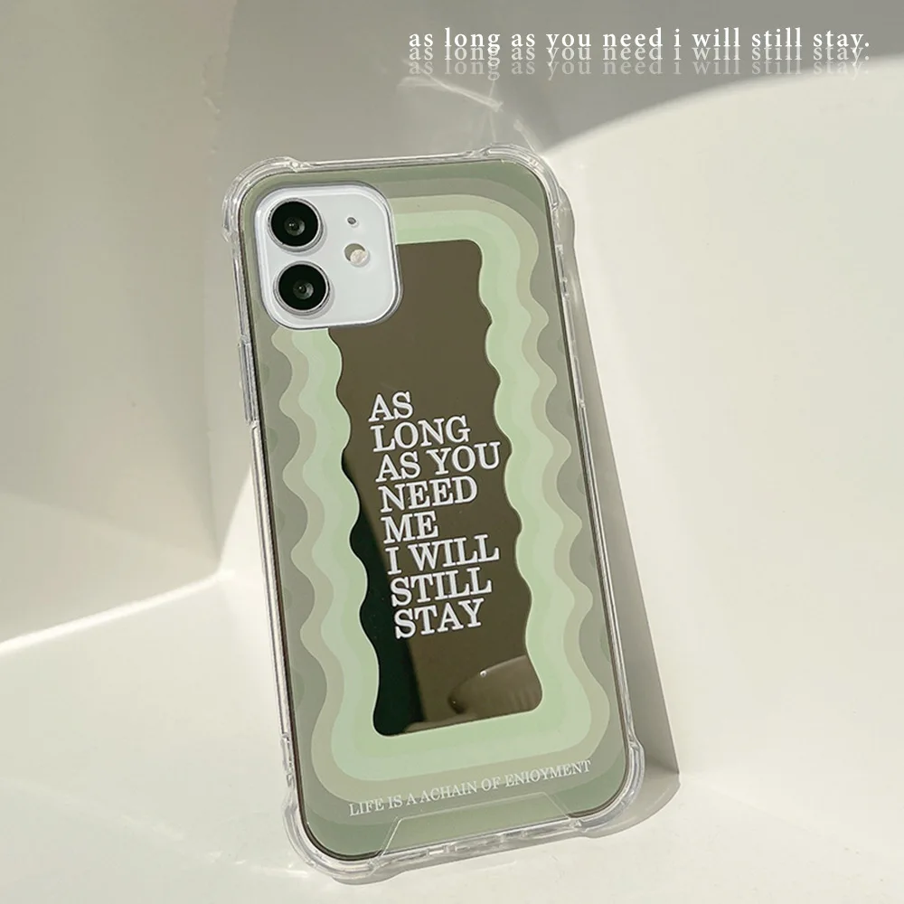 

Painted wavy mirror graffiti Phone Case For iphone 14 13 12 11 Pro Max X XR XSMAX 7 8 Plus Fall prevention Fashion new products