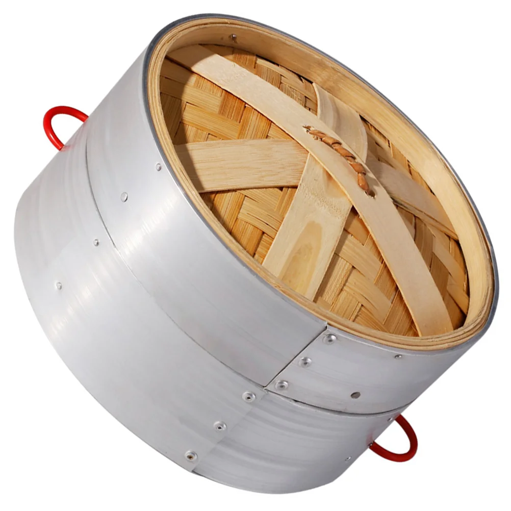 

Vegetable Steamer Pot Bamboo Basket Vegetables Bun Food Baskets Cooking Steamers