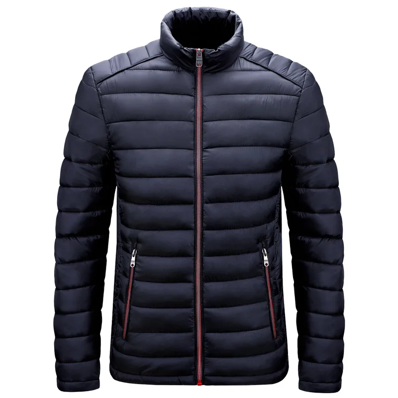 Men's Jacket The New Parkas Stand Collar Winter Jackets Thin Cotton Coat Men's Cold Jacket
