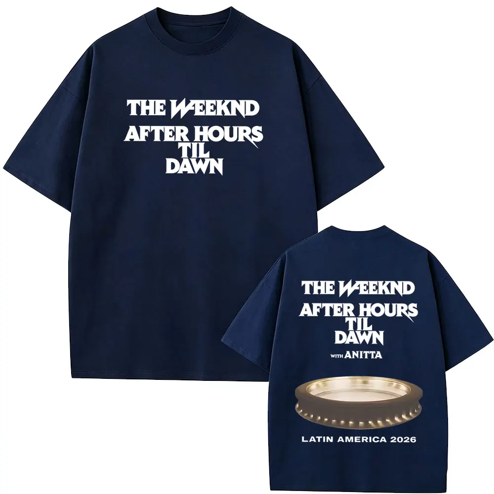 Фото Футболка мужская The Weeknd After Hours Til Dawn с принтом Playboi Carti Tour 2026, модная хип-хоп футболка в стиле поп-музыки, уличная одежда для мужчин №4