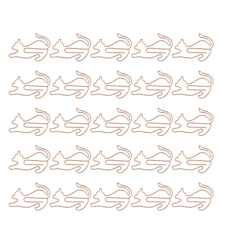 

Bookmark Clips 25pc Creative Animal Paper Clips Lovely Cat Dog Shaped Planner Memo Metal Clips School Office Supplies Stationery