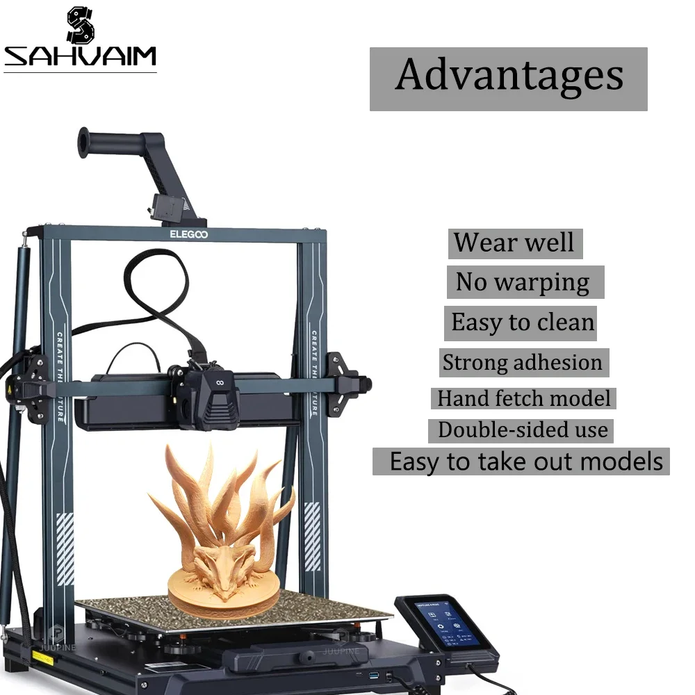 PEI рабочая пластина для Elegoo Neptune 3 Plus/4 Plus 330x330 мм